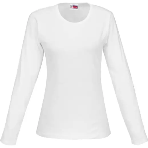 Ladies Long Sleeve Portland T-Shirt White